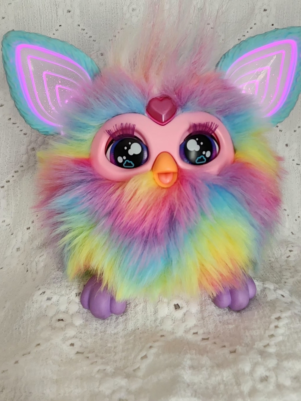 Furby 2023 Cute And Furry Adorable Interactive Tie Dye Toy